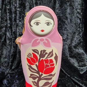 Pink Russian Nesting Doll Crossbody Bag