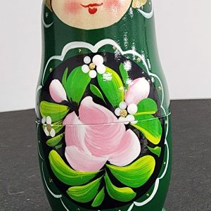 Green Art Nesting Doll 5pc/4"