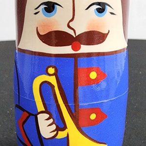 Soldier Musicians Matryoshka Doll 5pc/4"